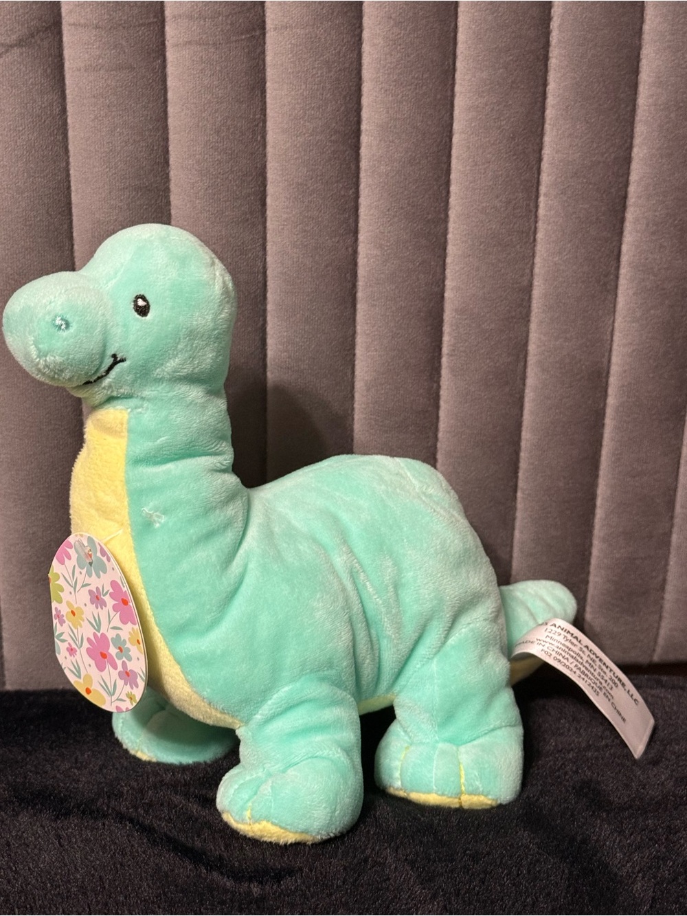 Animal Adventure Mint Green Brontosaurus Dinosaur Plush Stuffed Toy 2025 Soft